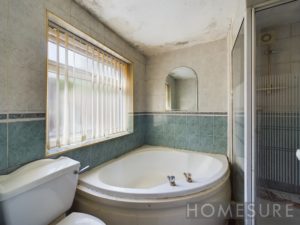 An old bathroom in a run down house